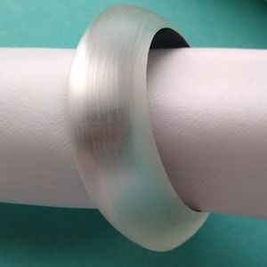 Alexis Bittar White/Silver peak edge bangle